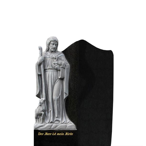 Grabstein mit Jesus als Hirte Skulptur  - Unico