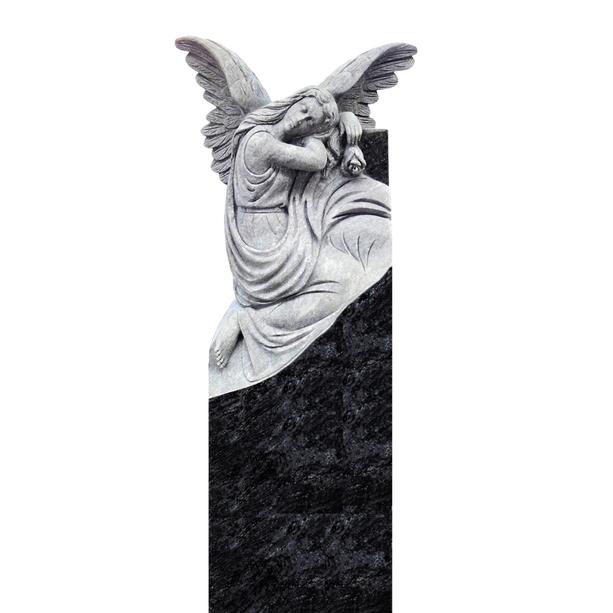 Grabstein Granit Engelgrabmal mit Engel Statue - Lucia