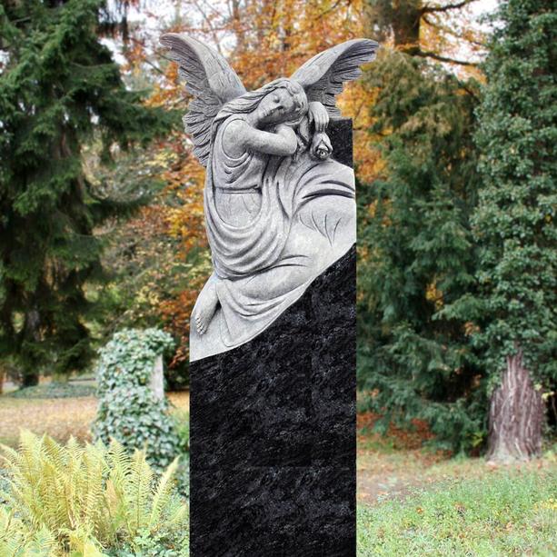 Grabstein Familien Grab Granit Engel Statue - Lucia