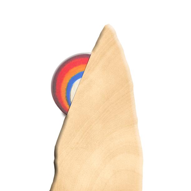 Sandstein Grabstein mit Glas Regenbogen - Regenbogenberg
