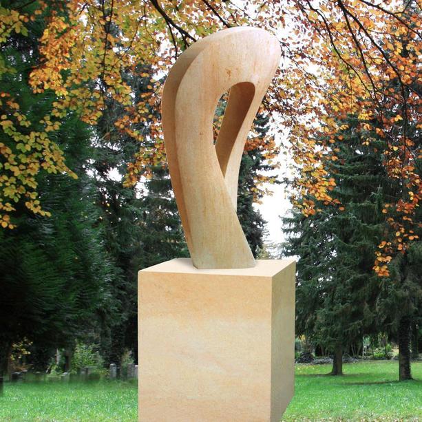 Moderne Grabmalkunst Skulptur Sandstein - Linus