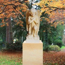 Grabstein Kindergrab mit Engel Figur - Kalus