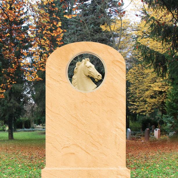 Kleiner Grabstein mit Pferdekopf - Cavallo