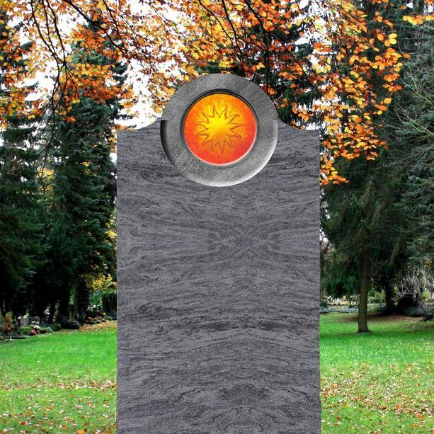 Einzelgrab Grabstein mit Sonnenglas - Pepinot