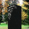 Schwarzes Urnengrab Grabmal klassisch - Corianda