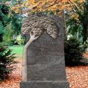 Grabdenkmal Granit mit Lebensbaum Motiv - Mandaleen