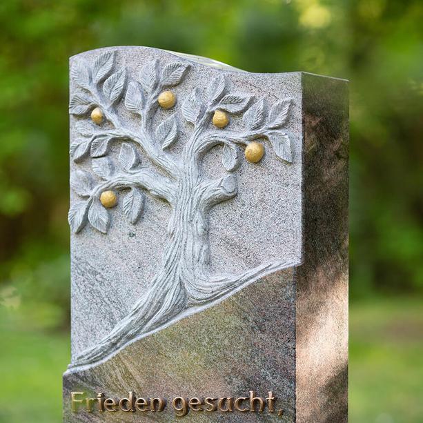 Naturstein Grabmal Urnengrab mit Baum - Miranda
