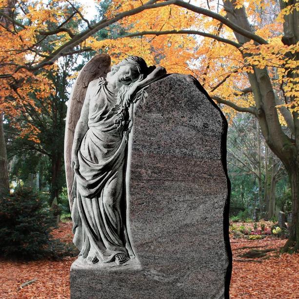 Großer Grabstein mit schöner Engel Statue - Clarissa