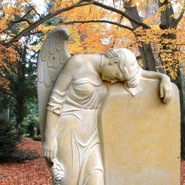 Stilvoller Grabstein Urnengrab mit Engel - Magdalena
