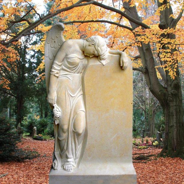 Individueller Engel Grabstein aus Sandstein - Magdalena