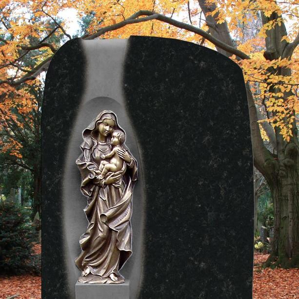 Grabmal Doppelgrab mit Bronze Madonna - Maria