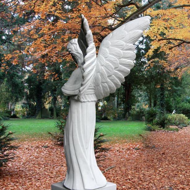 Grab Engel Figur für Einzelgrab Marmor - Florentina