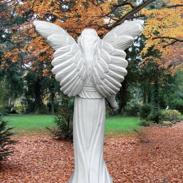 Grab Engel Figur für Einzelgrab Marmor - Florentina