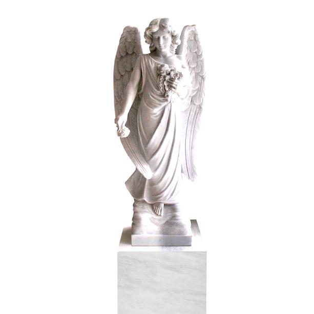 Stilvoller Marmor Engel für Einzelgrab - Saranda