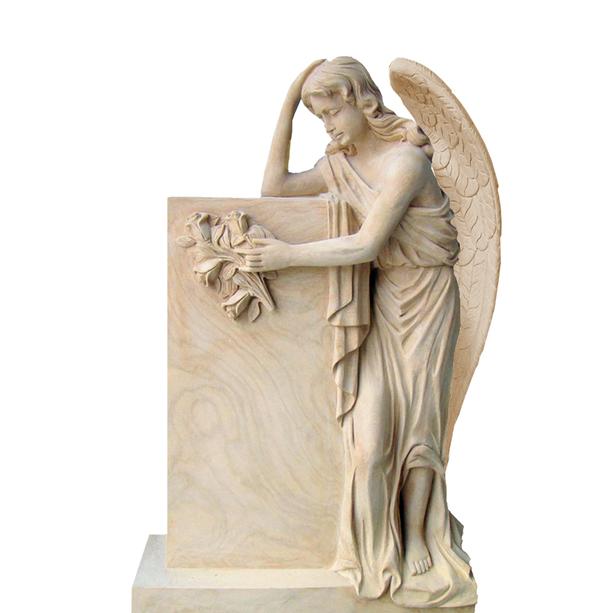 Sandstein Grab Engelfigur Einzelgrab - Florencia