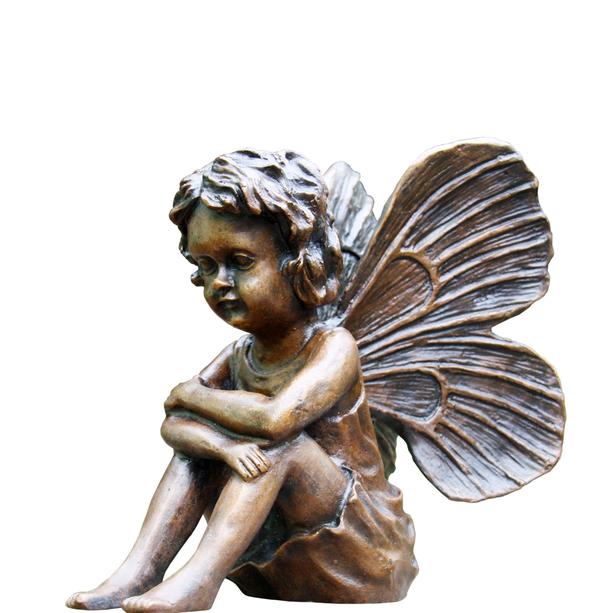Kindergrabmal mit Bronze Elfe rund - Salina