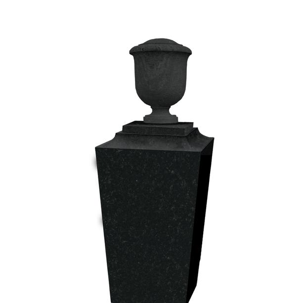 Stilvoller Grabstein Granit mit Urne - Maillot