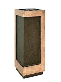Moderne Bronze Grab Vase / hellbraun / 22cm - Hestia