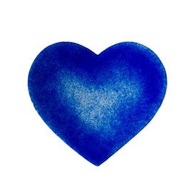 Modernes blaues Herz Glas Dekor fr Grabstein -...