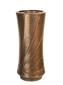 Sch�ne Bronze Grabvase / dunkelbraun / 25cm - Amellus