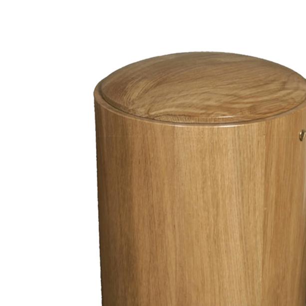Klassische runde Urne aus Holz - Voltaire