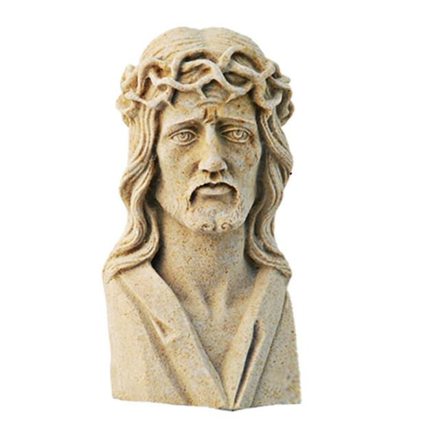 Frostsichere Jesus Grabfigur Steinguss - Christus Nautus