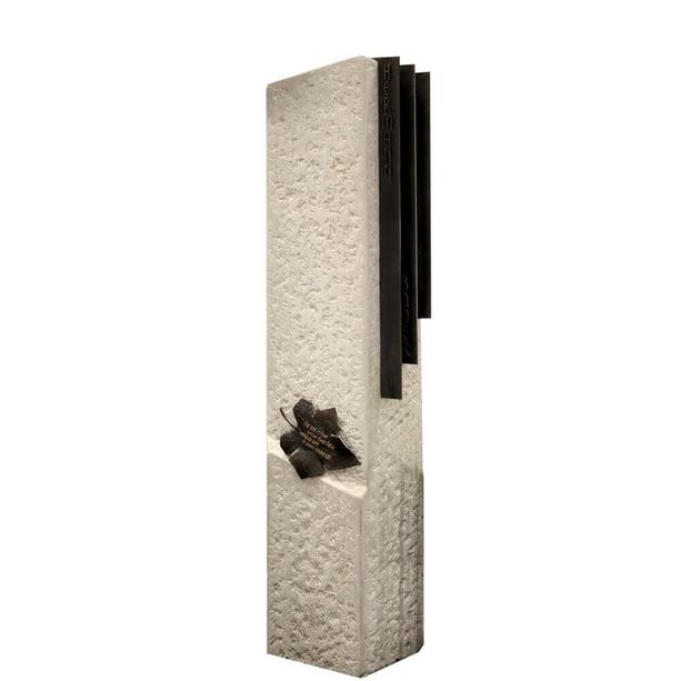 Grabstele fr ein Einzelgrab aus Kalkstein/Bronze - Baculus