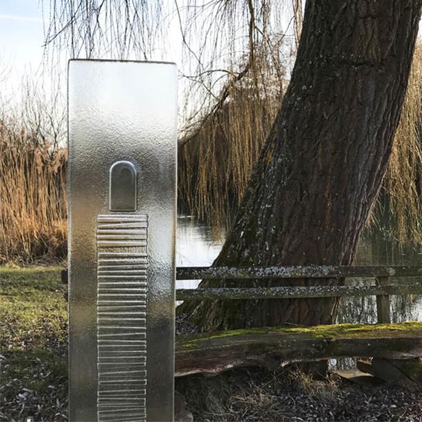 Rechteckiges Glasornament Aufstieg in den Himmel - Glasstele S-85