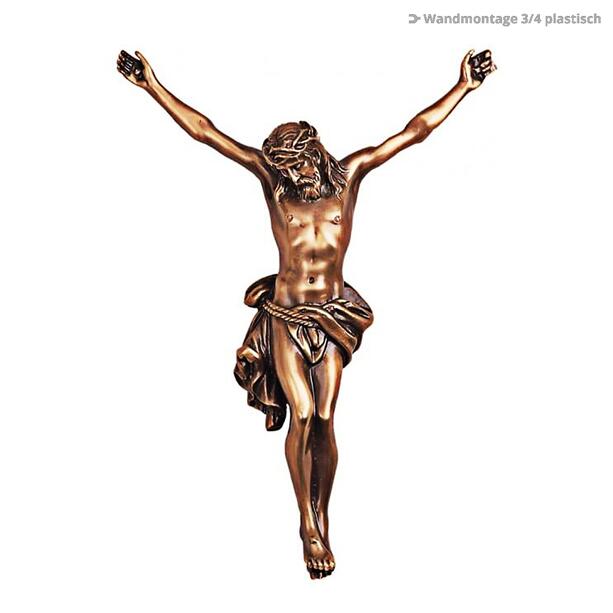 Bronzefigur Jesus am Kreuz - Jesus Vittima